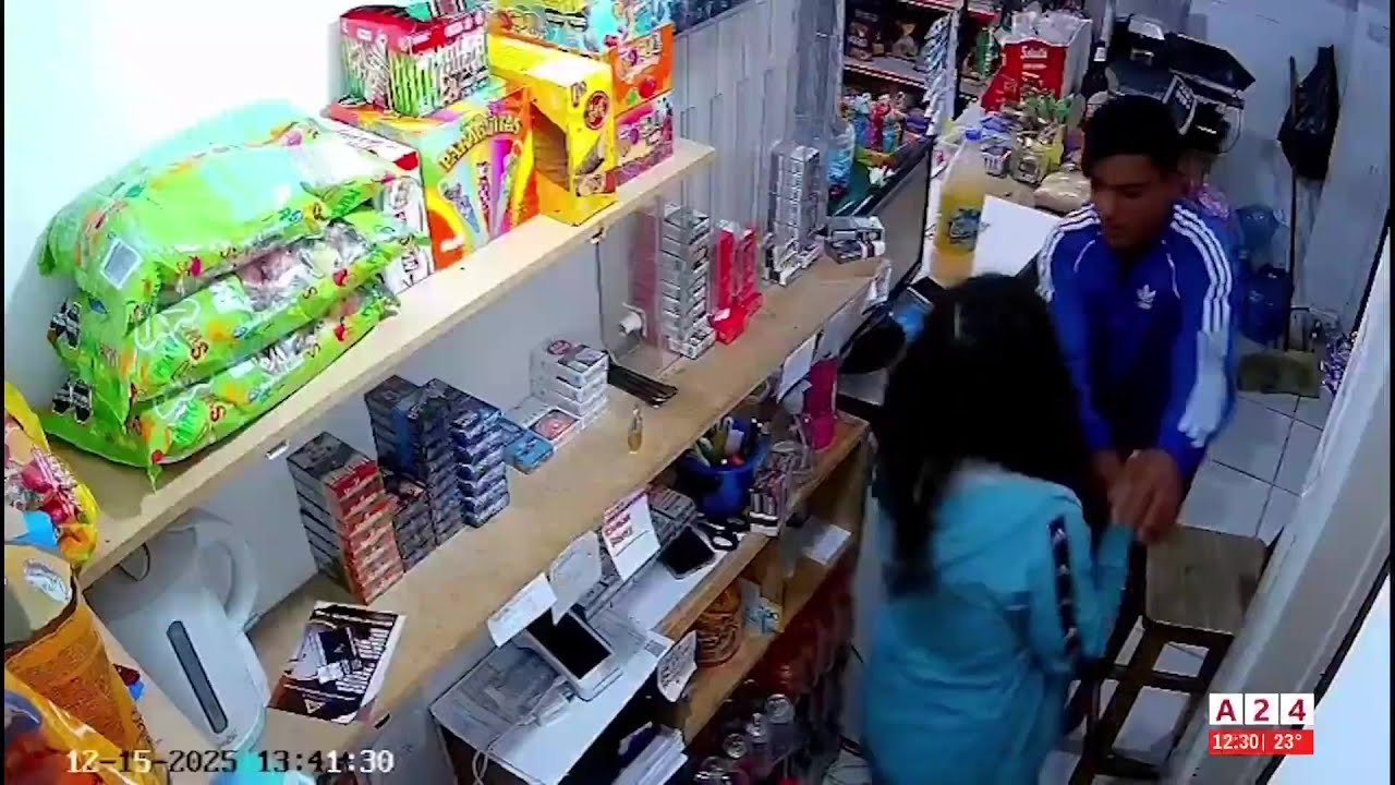 🚨 DOS VIOLENTO ROBO EN  UN KIOSCO DE LA PLATA Y LAN&Uacute;S