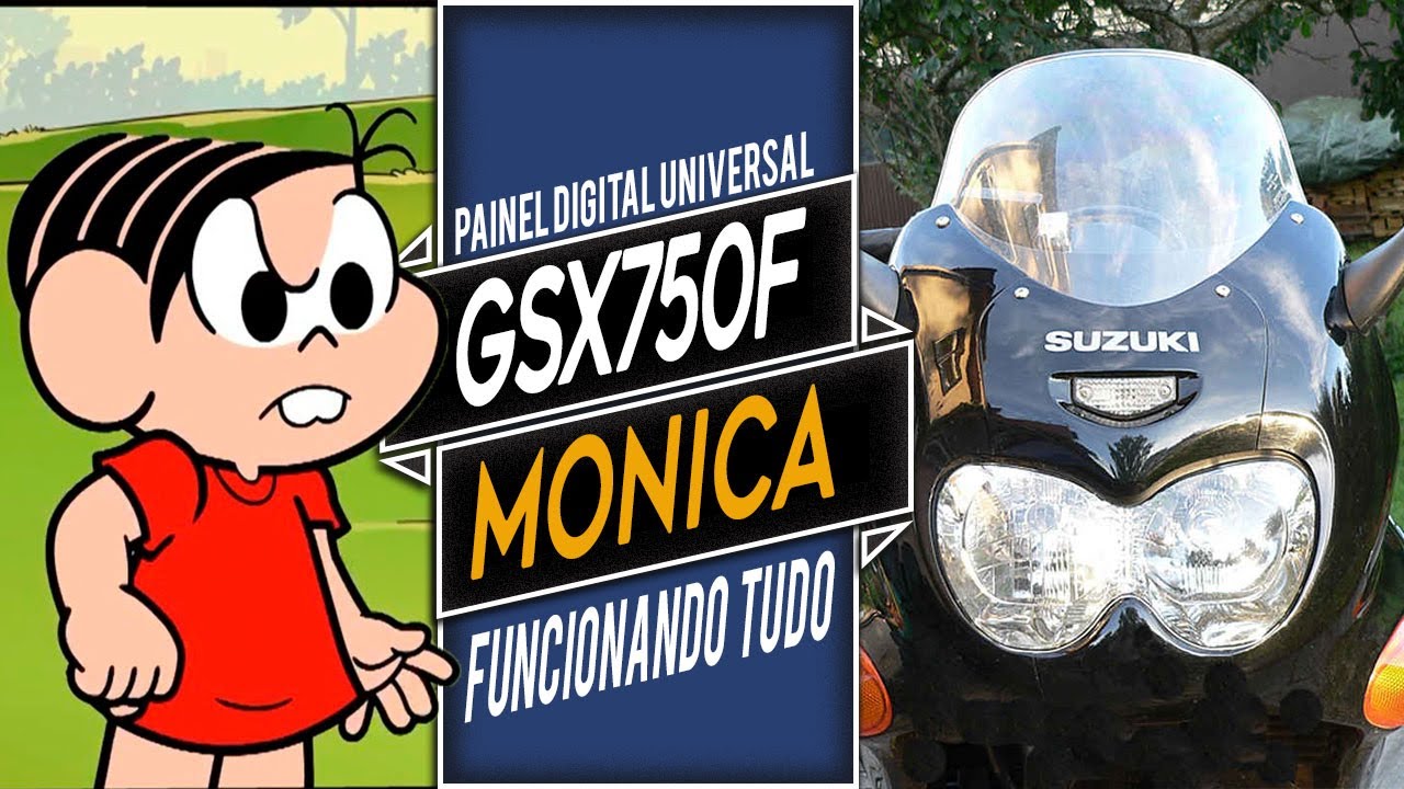 GSX 750F Monica Painel NOVO - Veja como configurar certinho