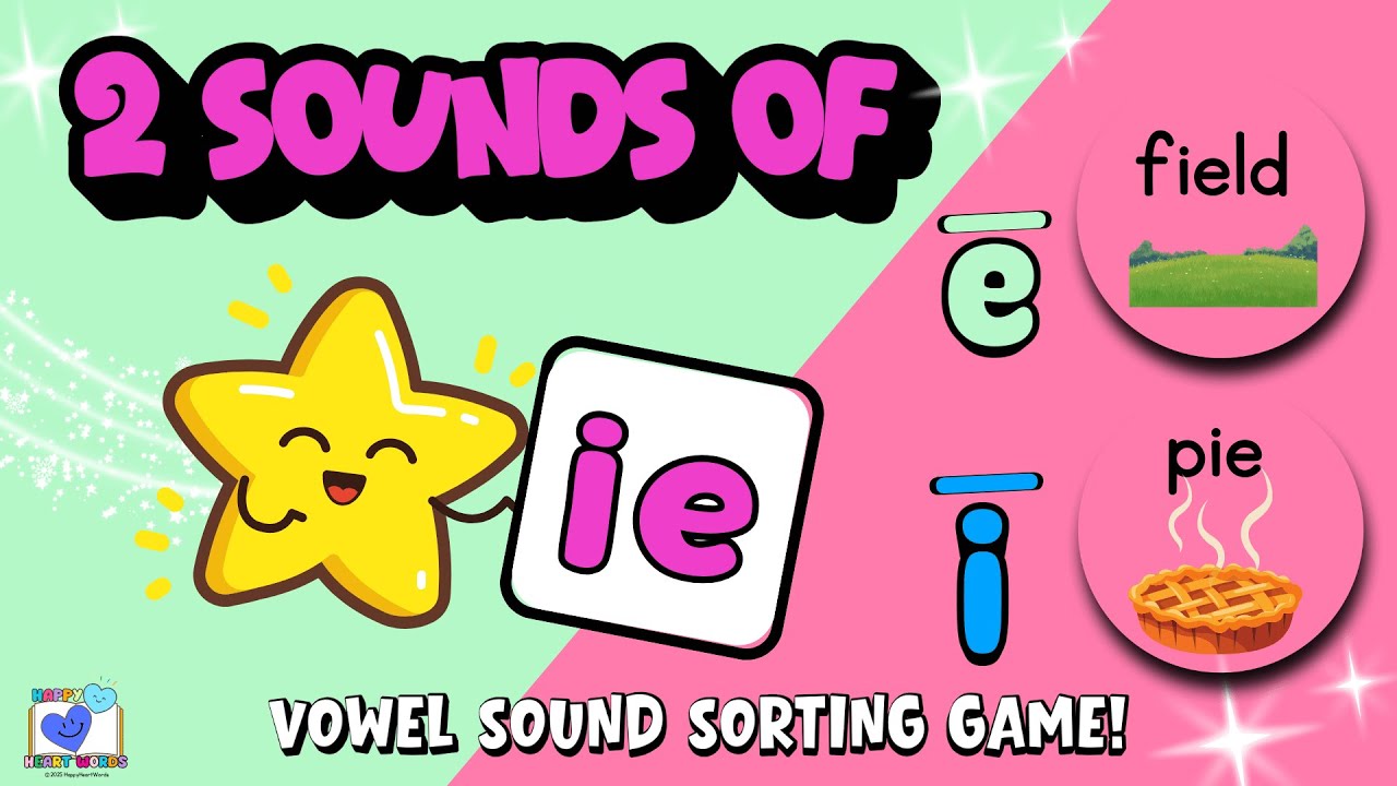 Игра «Сортировка команд по гласным в IE» | Забавное задание: повторить 2 гласных звука диграфа IE...