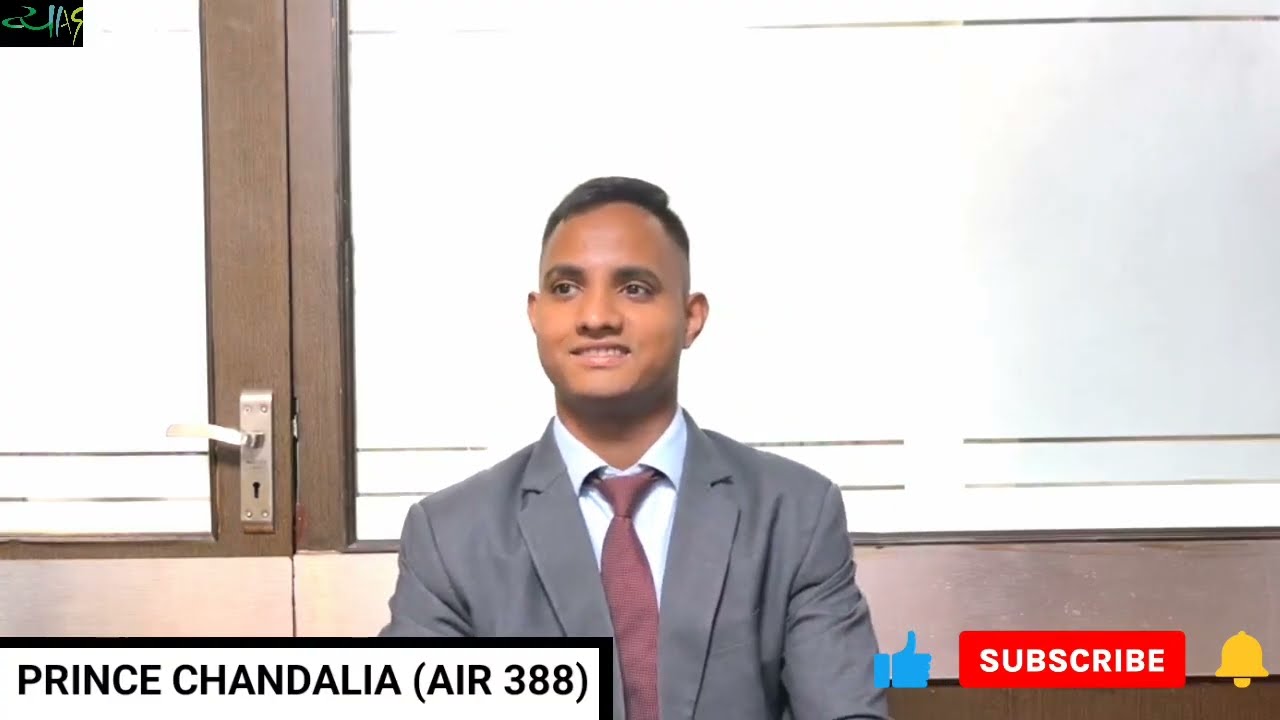 AIR 338 | Пробное собеседование в UPSC CAPF | Принц Чандалия | Вьяса IAS