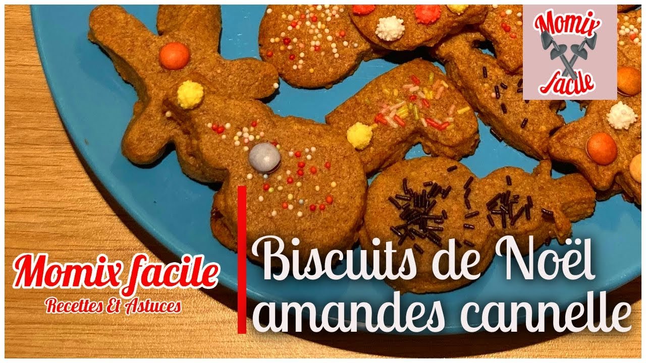 Biscuits de Noël amandes cannelle au Thermomix