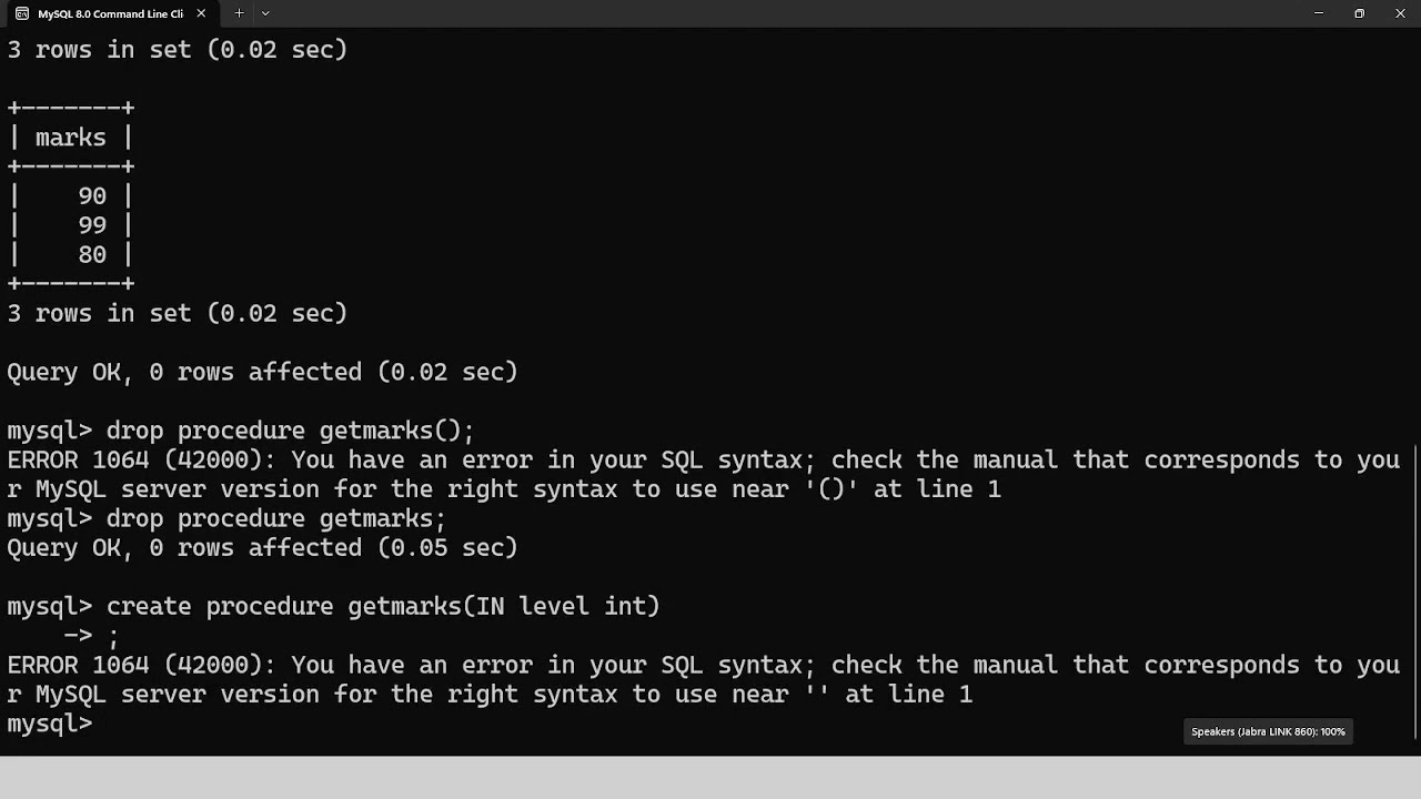 How to Create and Use Procedures in MySQL (Tamil Tutorial)