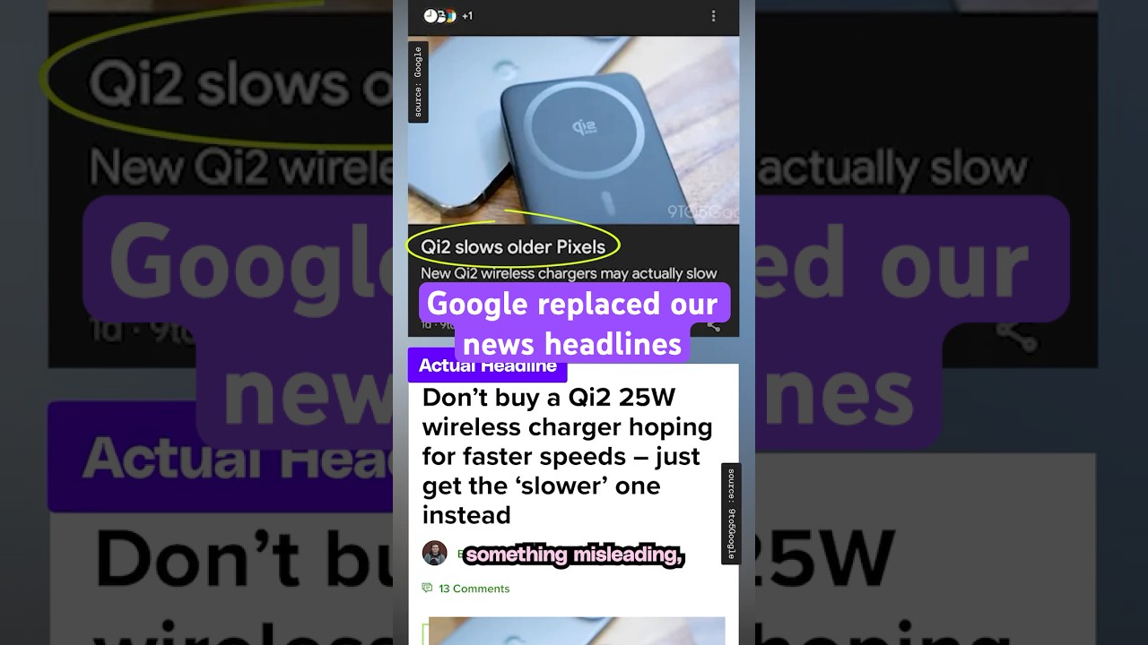 Google replaced our news headlines