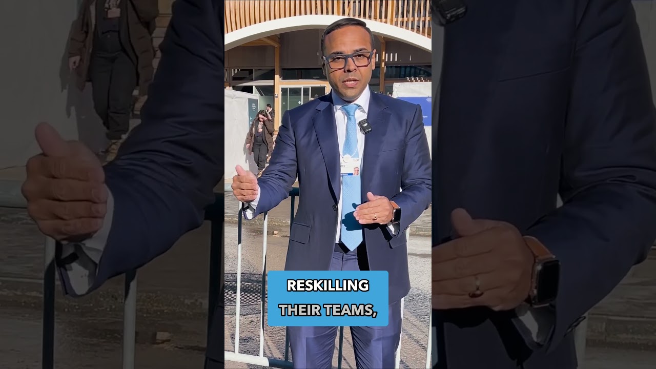 Day 2 at Davos: AI Leadership, Reskilling, and the 10/20/70 Rule