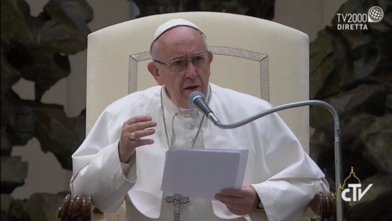 Catechesi di Papa Francesco nell'Udienza Generale del 28 dicembre 2016