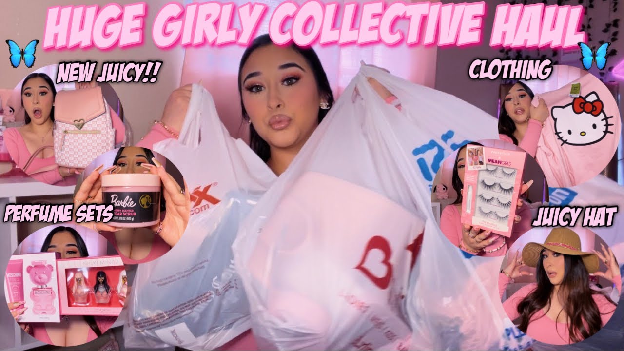 HUGE GIRLY COLLECTIVE HAUL | Ross, Tj maxx, Burlington, & dds (juicy, hello kitty, Barbie, & more!!)