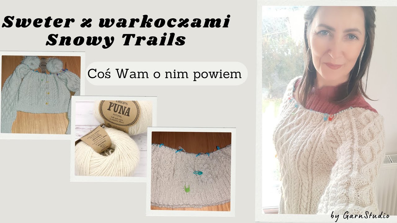 #116 Sweter damski z warkoczami Snowy Trails - czy polecę aby go wydziergać?