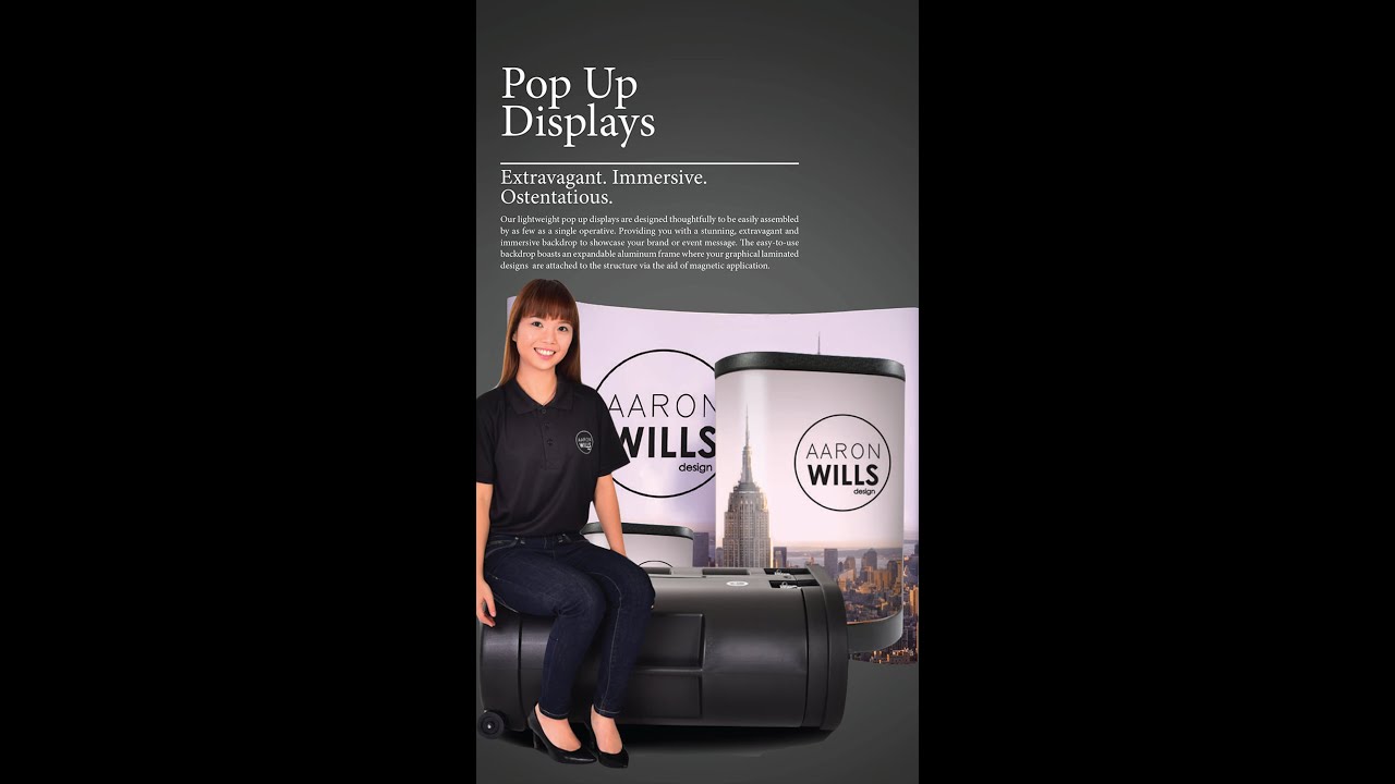 Pop Up Display Backdrop 3x3 Curved (Setup within 90Sec) #Shorts