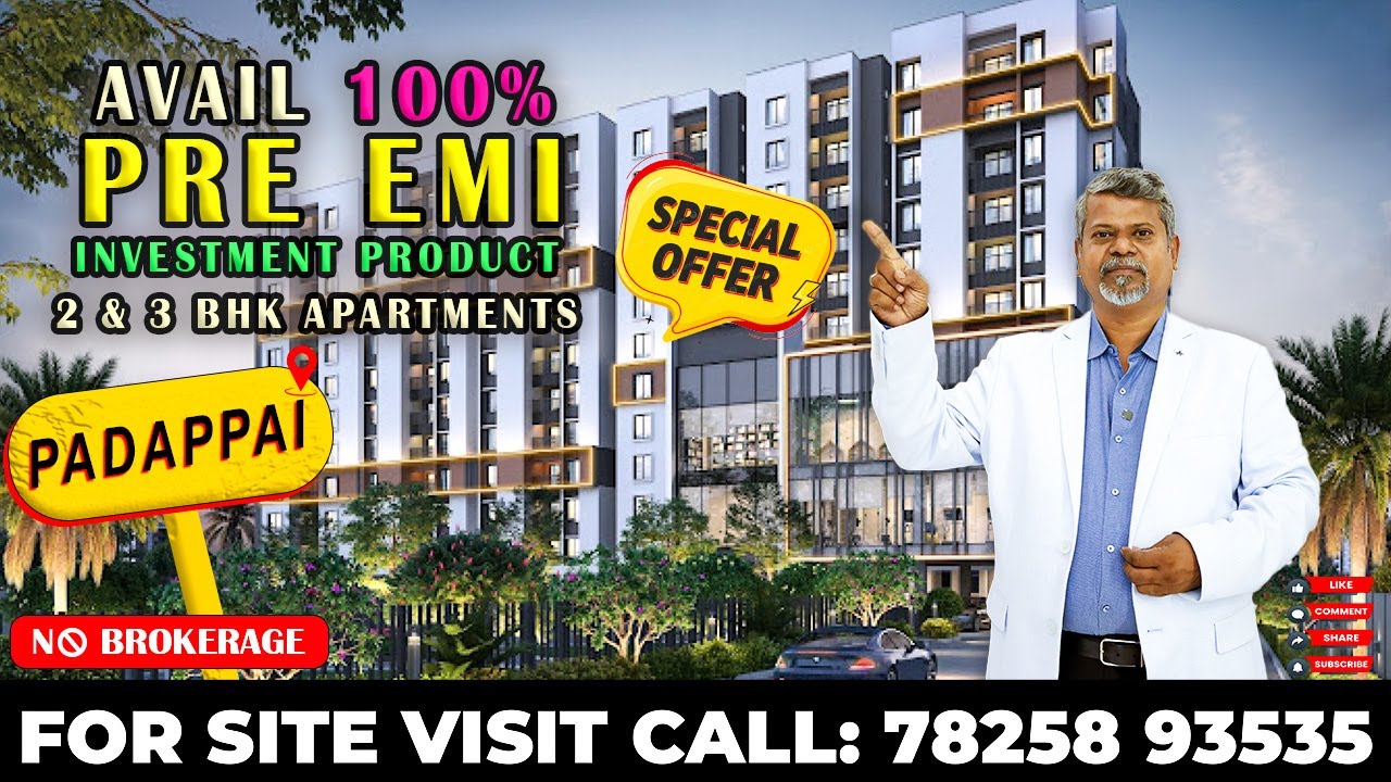 Ruby Courtyard l Apartments in Vandalur to Orgadam Road for 54 lakhs onwards l 2 & 3 BHK for sale