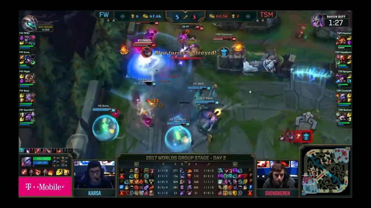 Hauntzer 5 man GNAR! at Worlds (Chinese crowd chants T-S-M!)