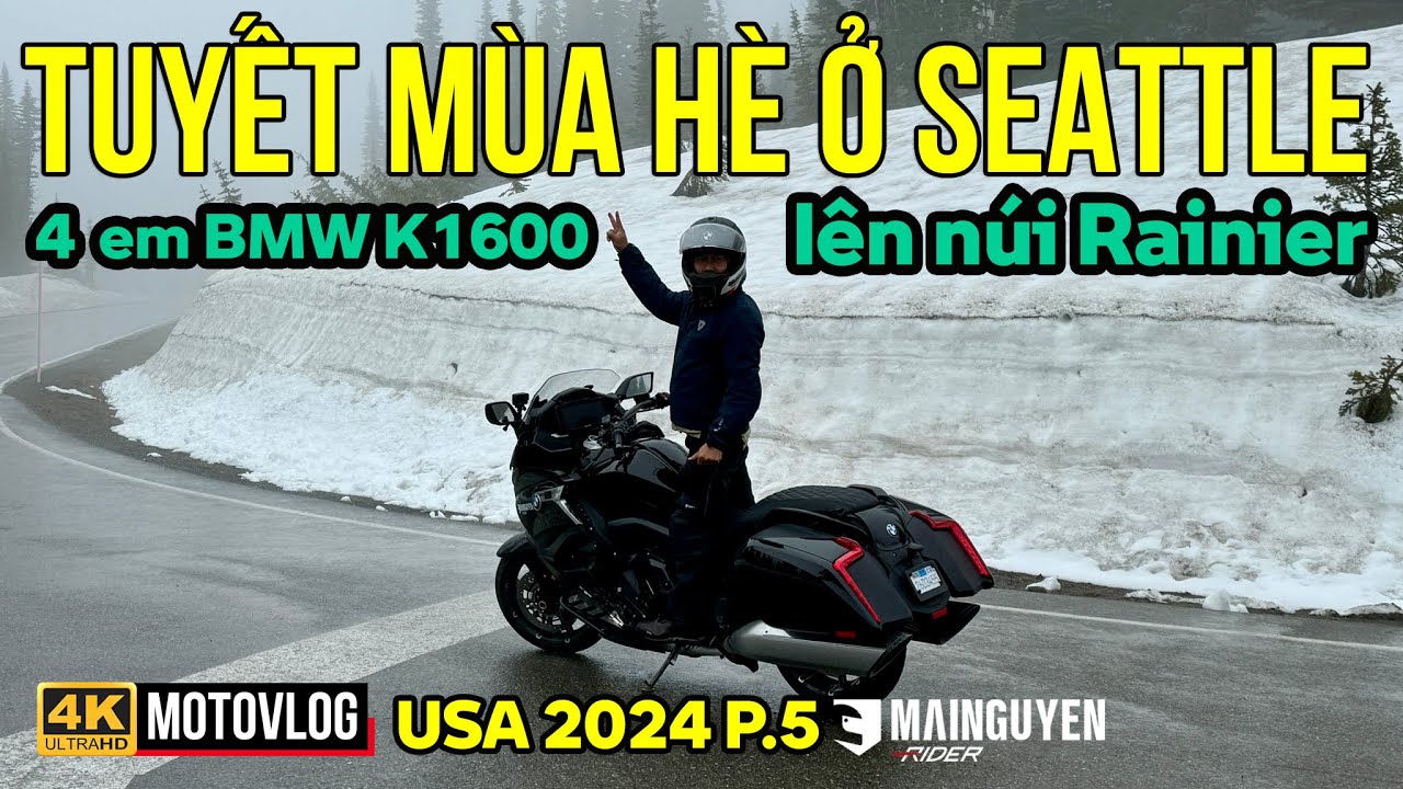CHẠY K1600 TRONG TUYẾT MÙA HÈ Ở NÚI RAINIER, NÓC NHÀ TP. SEATTLE BANG WASHINGTON | USA TRIP 2024 P.5