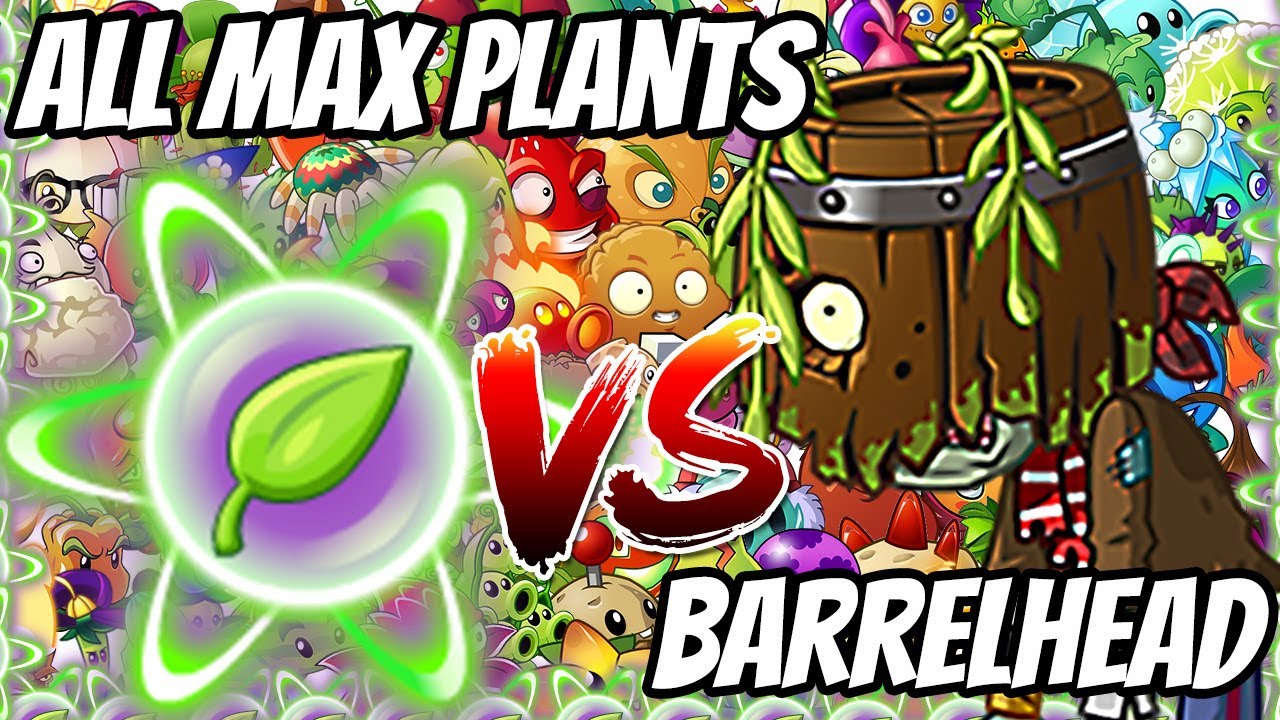 Barrel Head Zombies vs Each Max Level Plants Ultimate Power UP | Plants vs Zombies 2 Epic MOD