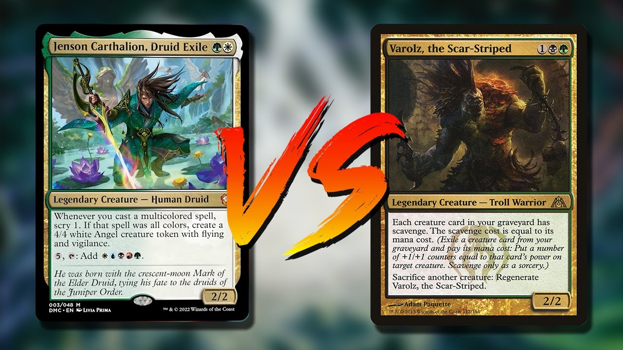 Jenson Carthalion Commander Gameplay | vs Varolz | 1v1 EDH / CMDR | Dominaria United | tribalkai