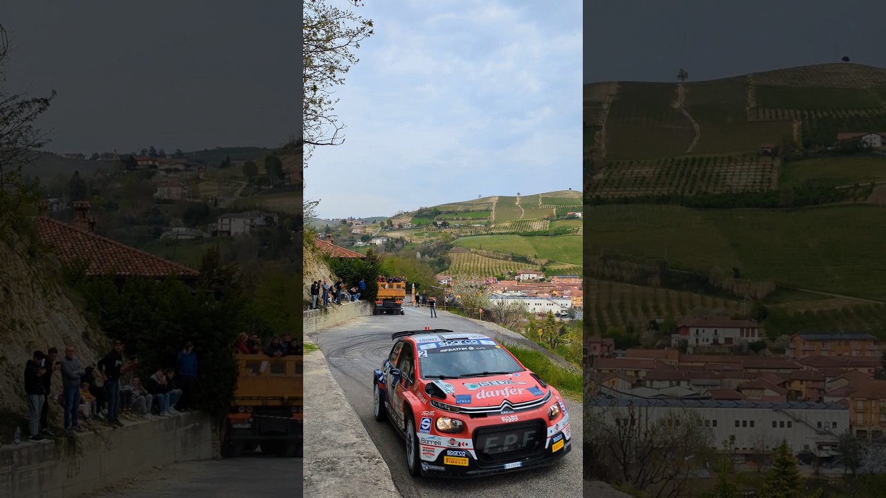 Rally Regione Piemonte 2025 | CRUGNOLA Hairpin Spin 🤟🏻 #shorts #alba #rally