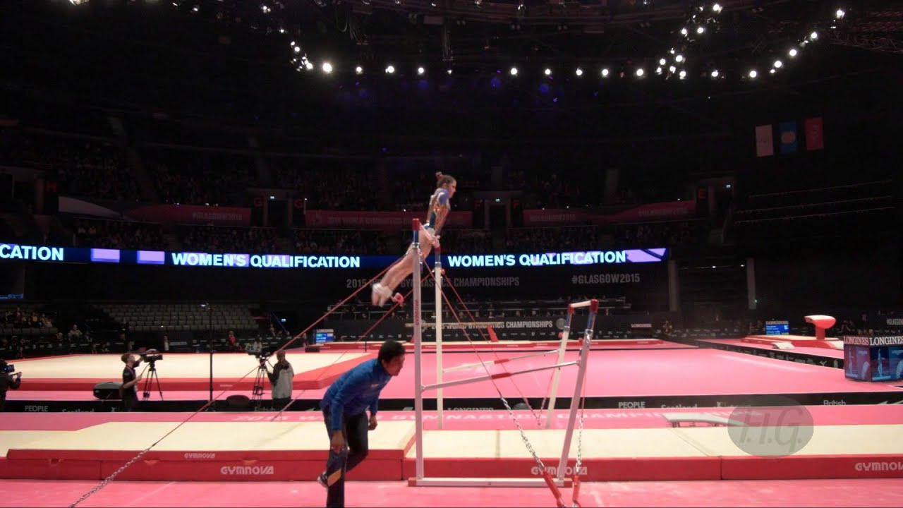 PINO ALCIVAR Giulianna (ECU) - 2015 Artistic Worlds - Qualifications Uneven Bars