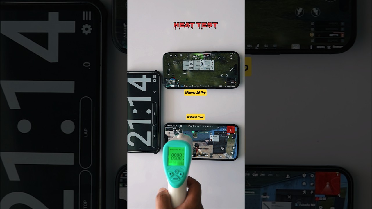 iPhone 16e Vs iPhone 16 Pro Gaming Heating Test