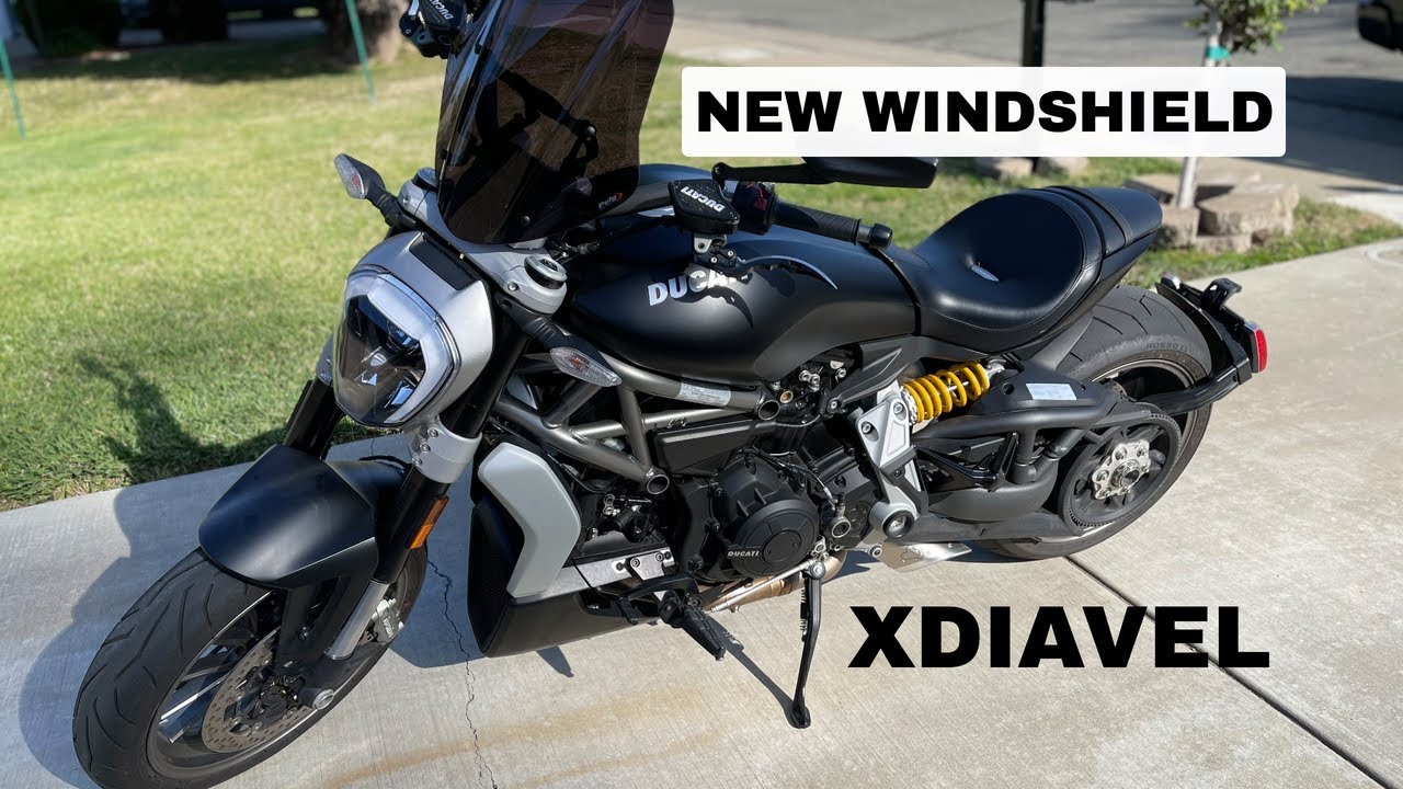NEW PUIG WINDSHIELD ON MY DUCATI XDIAVEL