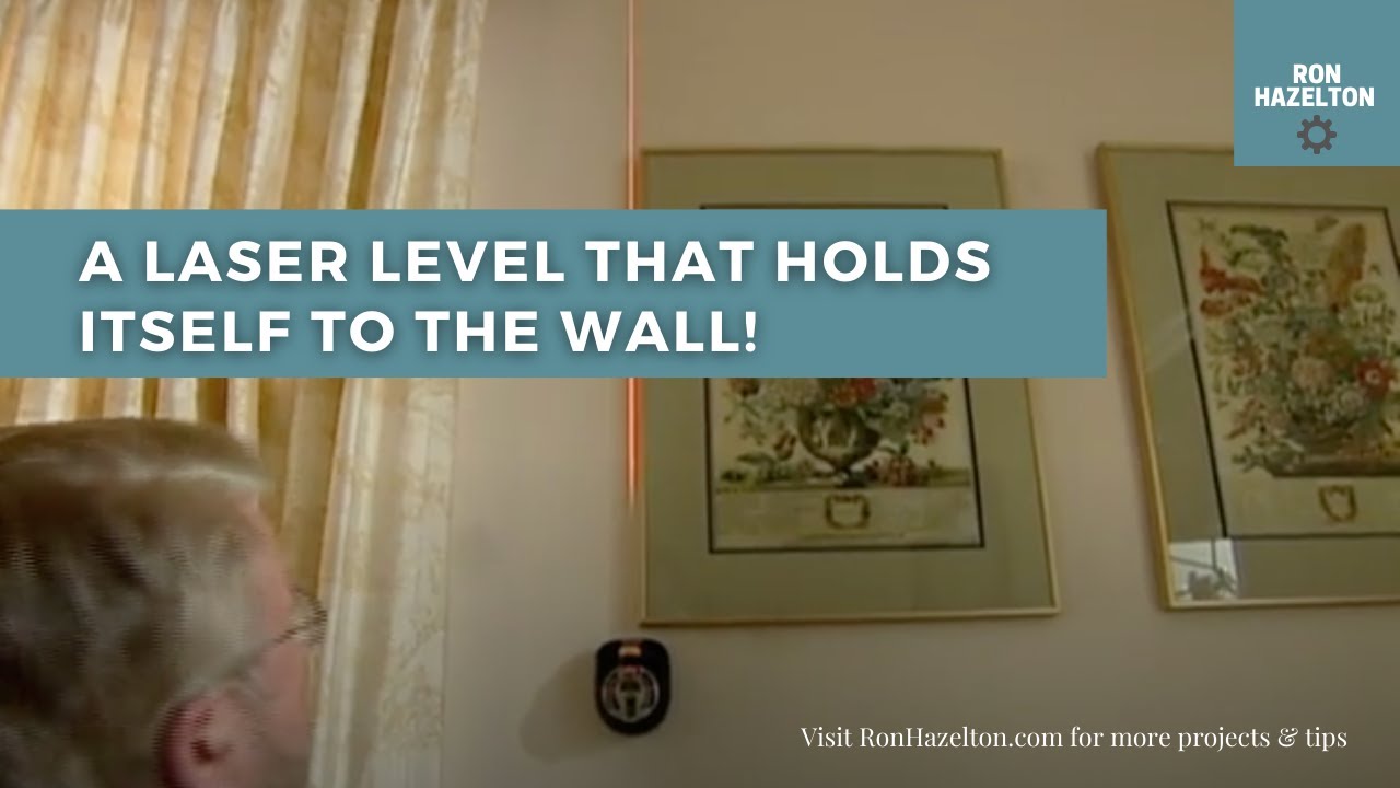 Ryobi Laser Level Holds Itself to The Wall