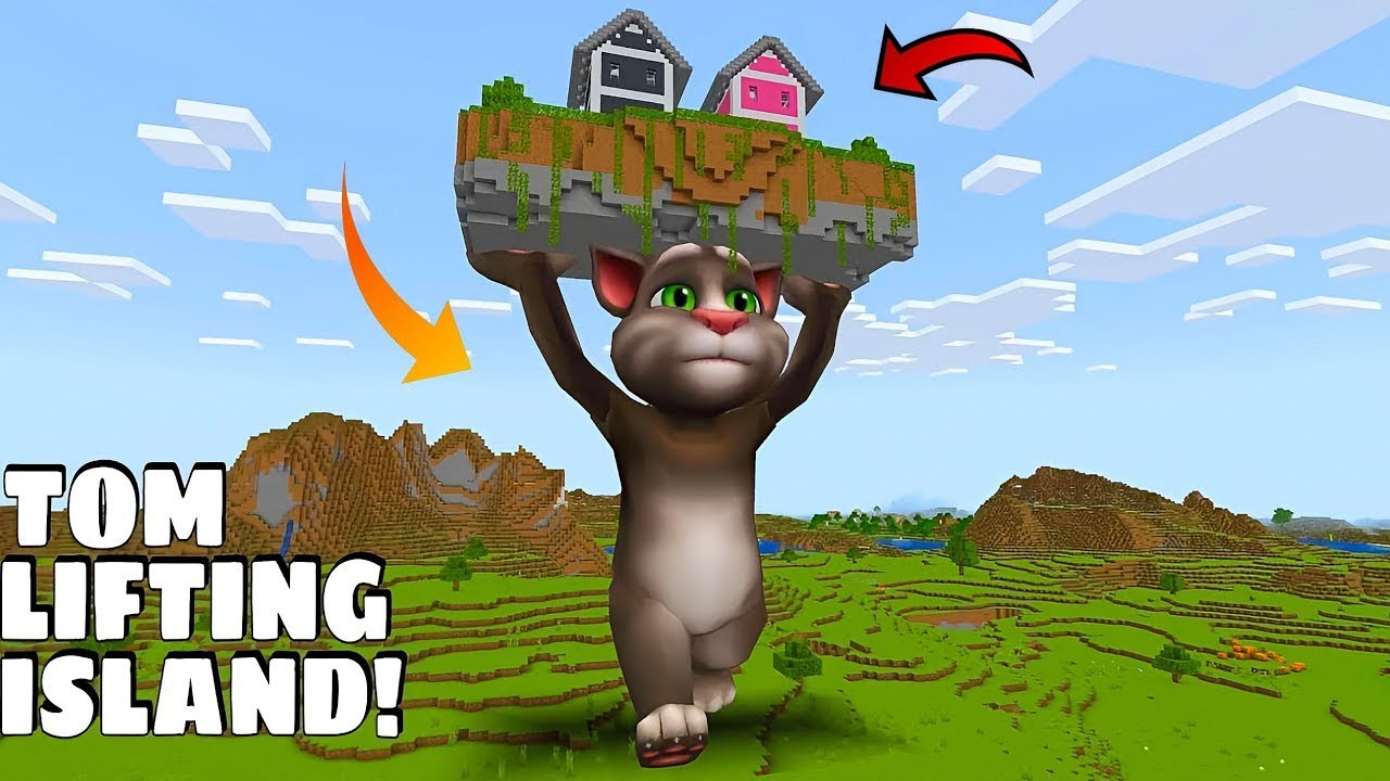 I found TALKING TOM HOLDING FLOATING ISLAND in Minecraft - Minecraft 😱 - Coffin Meme