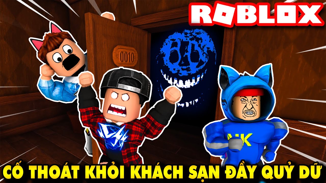 Roblox | TEAM LẦY CỐ VƯỢT QUA 100 CÁNH CỬA CỦA KHÁCH SẠN ĐẦY QUỶ DỮ NHƯNG... - DOORS 👁️ | KiA Phạm