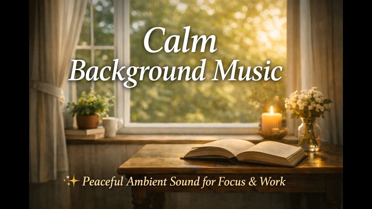 Calm Background Music for Focus & Work | Peaceful Ambient Sound for Deep Concentration