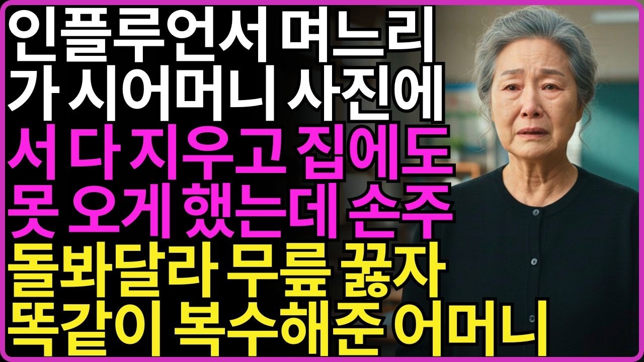 할머니는 인스타에 나오면 안 돼요! 팔로워들 싫어한다며 시어머니 사진 다 지운 인플루언서 며느리에게 똑같이 복수해준 67세 어머니  노후  사연라디오  오디오북  부모자식
