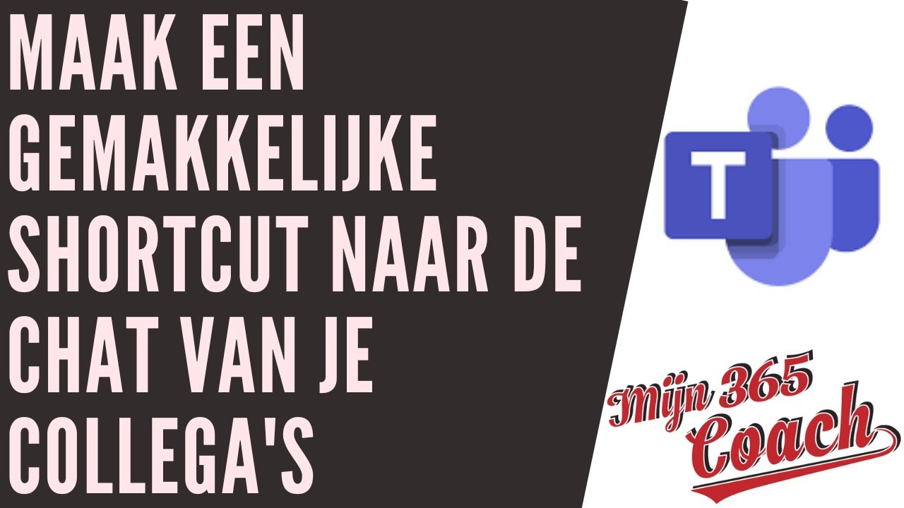 Shortcut maken naar een chat met een collega