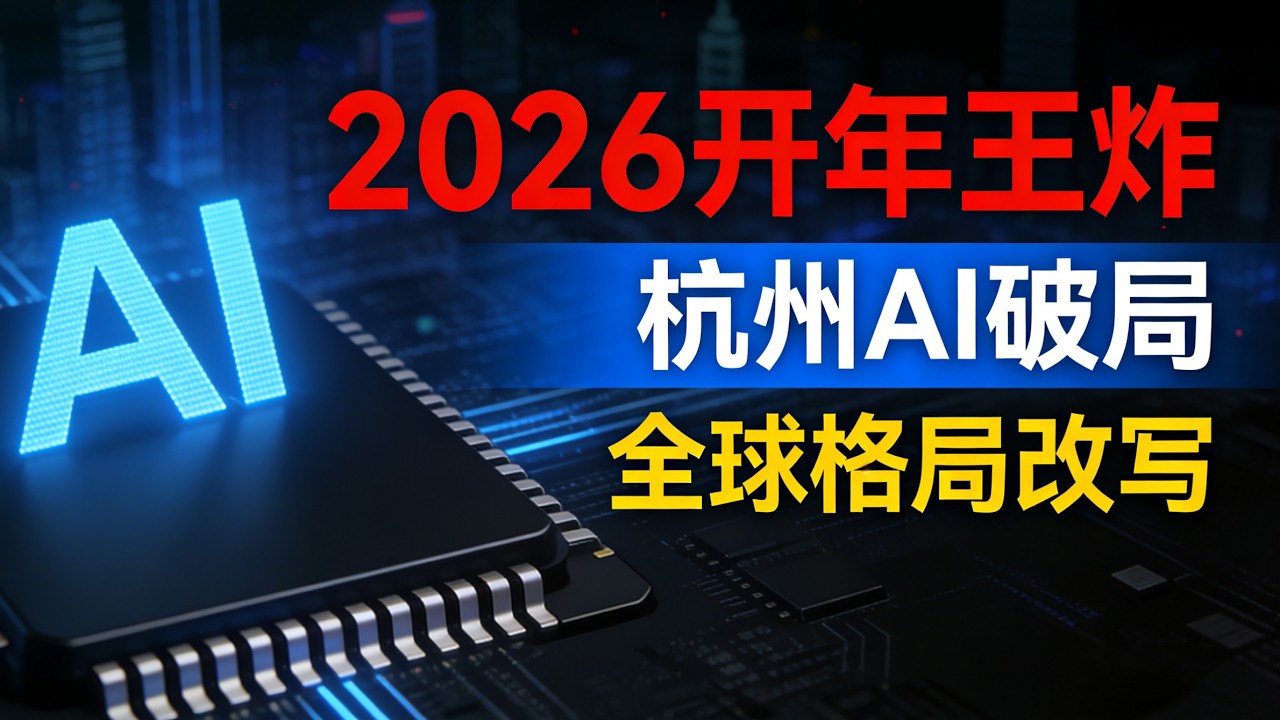 2026开年王炸！杭州一支150人团队，为何让硅谷大佬集体失眠？#中国AI领跑全球#mHC架构颠覆AI格局#2026科技开年王炸#DeepSeek技术突破#中美科技竞争新转折点#智谱华章IPO#国产
