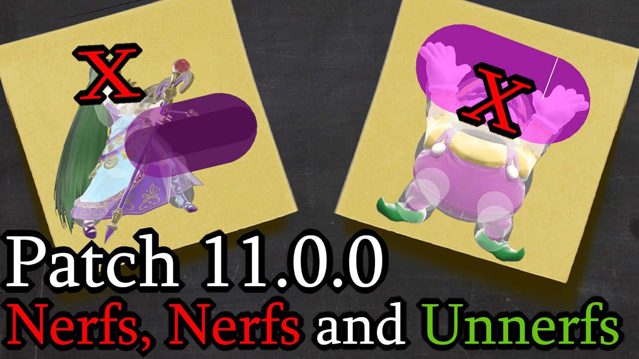 Smash Ultimate Patch Report - 11.0.0 - Some Top Tier Hitbox Nerfs