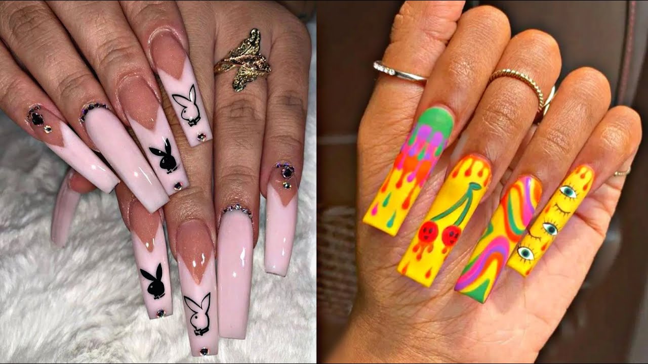 BEST ACRYLIC NAIL DESIGNS  😍 BADDIE NAILS COMPILATION ✨