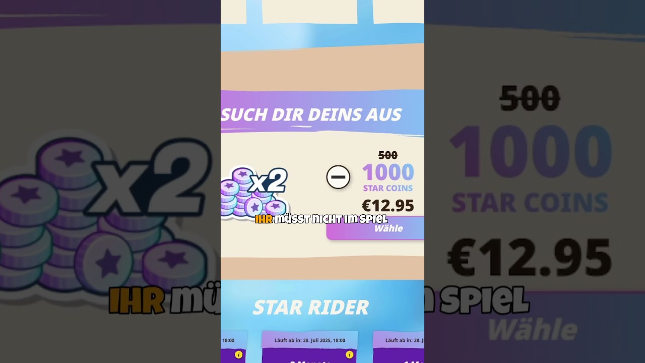 NICHT VERPASSEN - 2000 STAR COINS GEWINNSPIEL  #pferde #shorts #sso #zaaap #ssonews