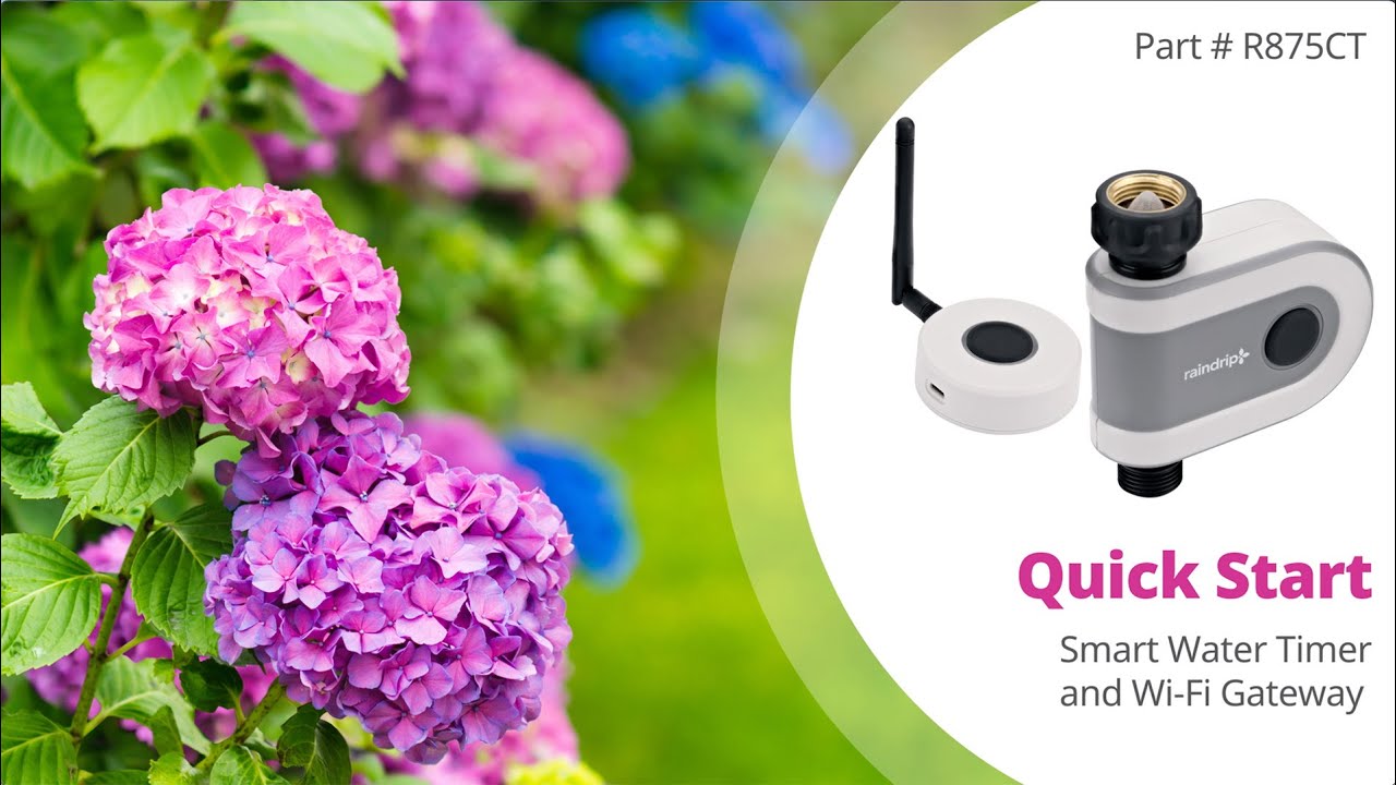 Raindrip&reg; Smart Water Timer QuickStart Guide