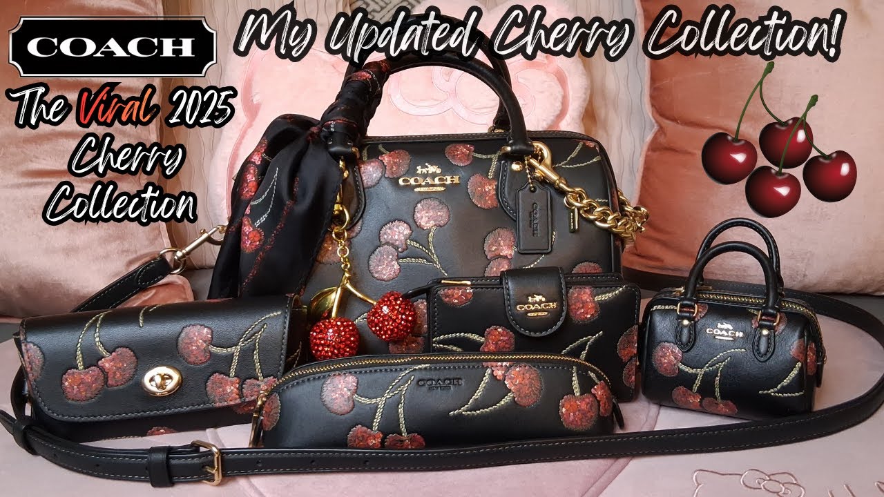 🍒🍒ОБНОВЛЕНИЕ: Моя вирусная коллекция COACH '25 Cherry Collection в черном цвете | 🍒 WIMB&bull; Обзор |...