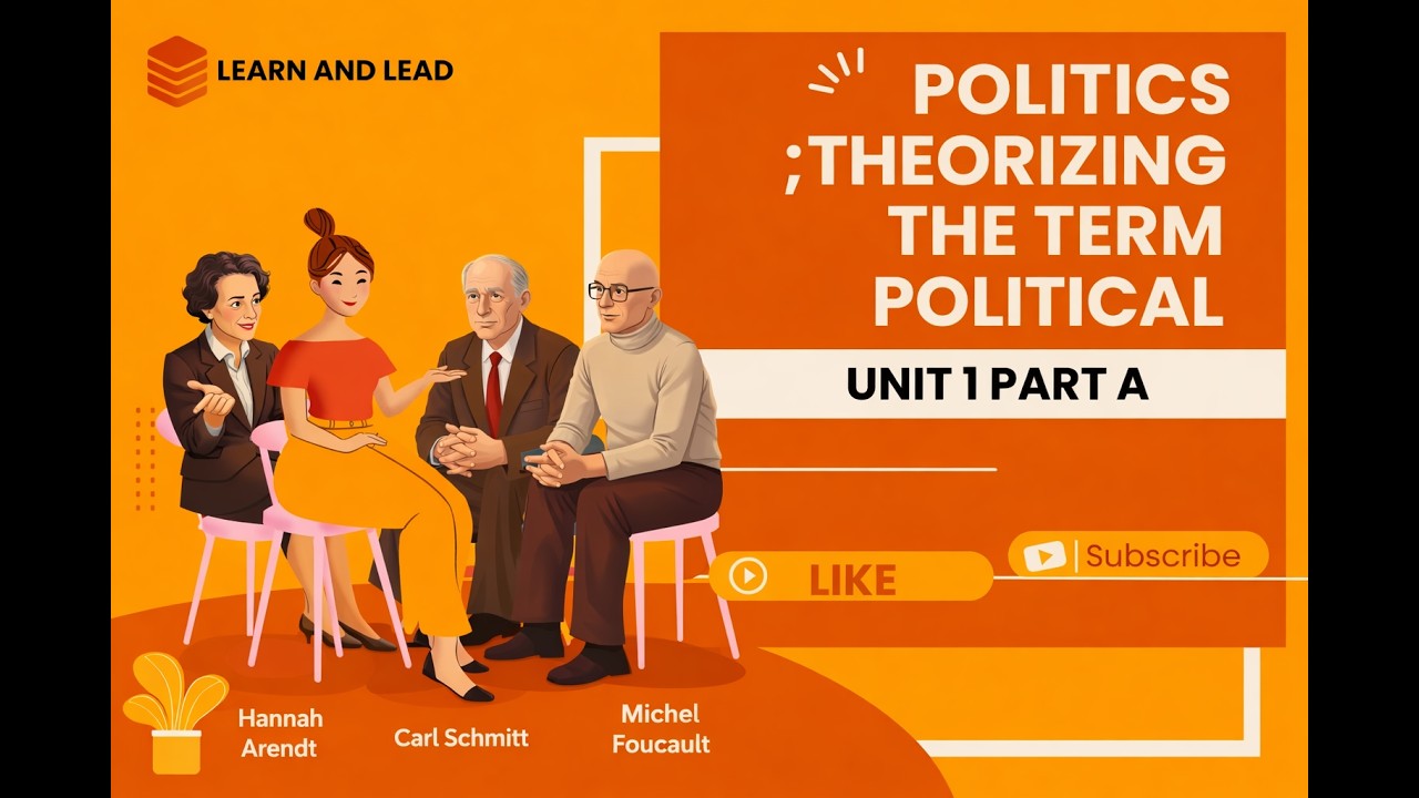 Politics; Theorizing the term Political (HINDI)