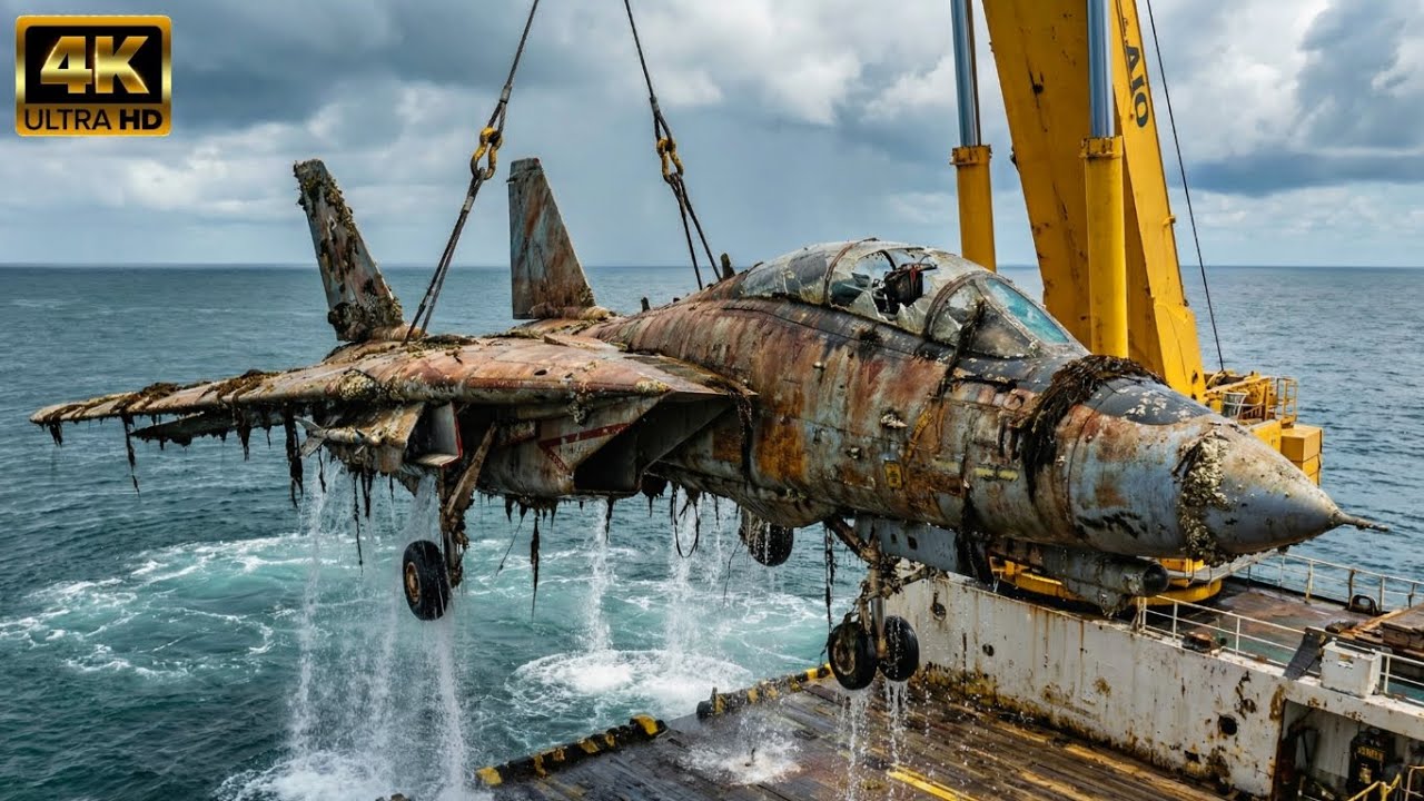 ASMR Restoration of a Sunken F-14 Tomcat (1986) | From Ocean Wreck to Flying Fighter Jet 