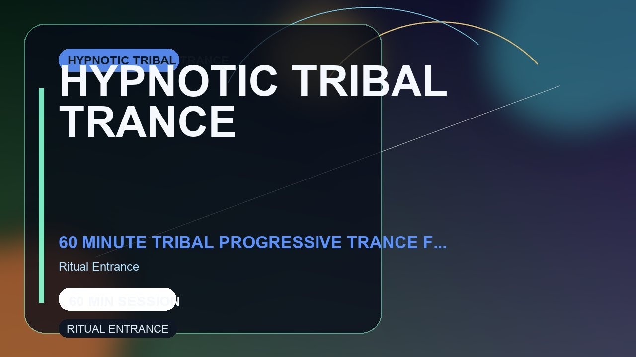 Hypnotic Tribal Trance - Focus Boost Mix for Coding and Study