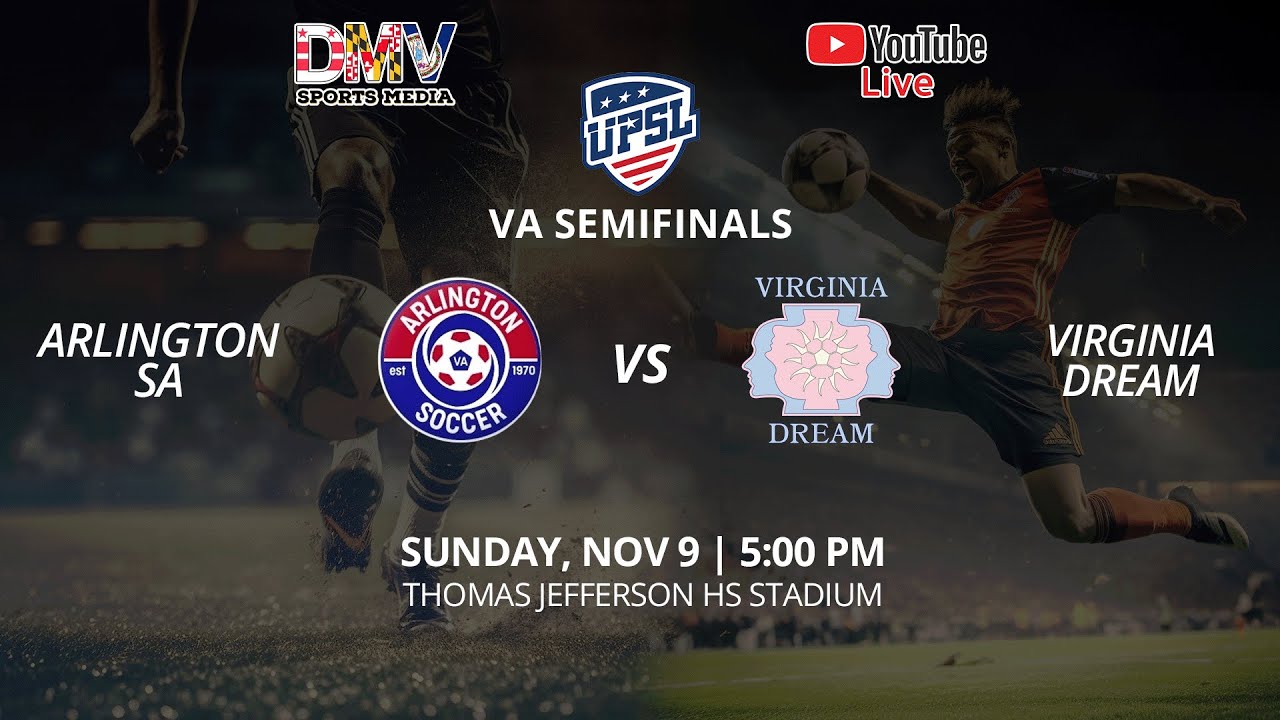 *LIVE* UPSL PREMIER PLAYOFFS - VA SEMIFINAL: Arlington SA (#1) vs Virginia Dream (#3)