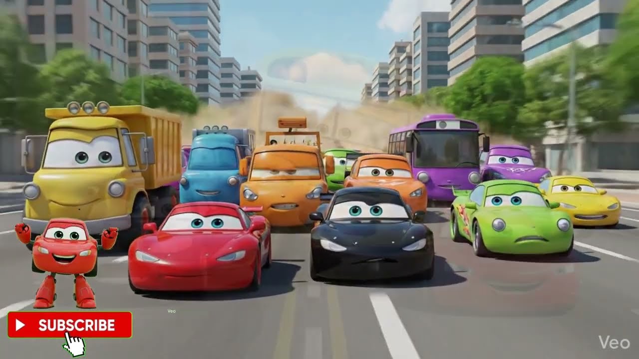 The Crazy Car Race!💨🚗👀 | Kids Cartoon | Pixar Cars | Cars For Kids | McQueen Car