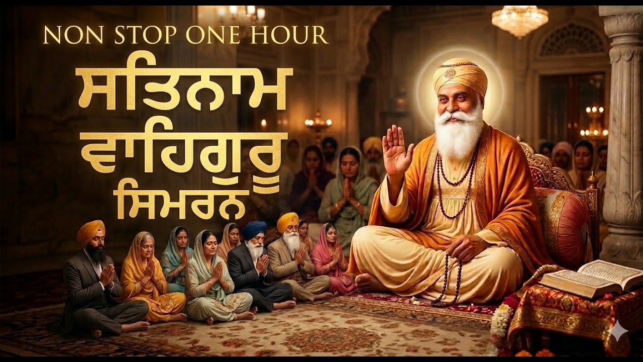 Satnam Waheguru Jaap,Satnam Waheguru Jaap#peaceful #simransarees  #relaxing #gurbani #meditation