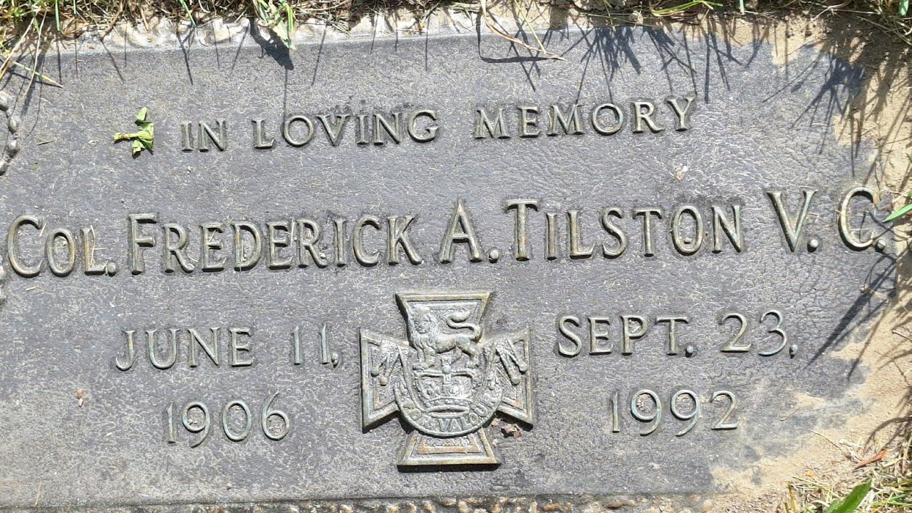 Frederick Albert Tilston V.C, final resting spot. Aug 29, 2024.