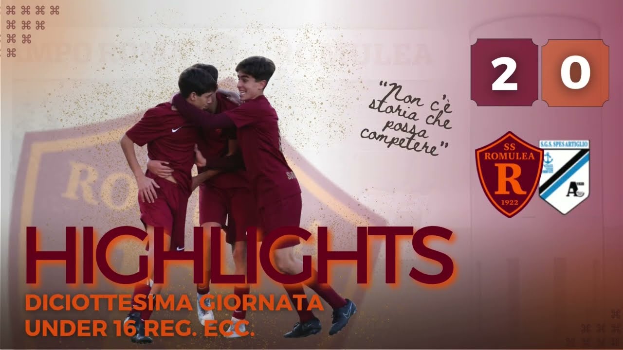 Romulea - Spes Artiglio | GOAL e HIGHLIGHTS XVIII giornata Under 16 Reg. Ecc.