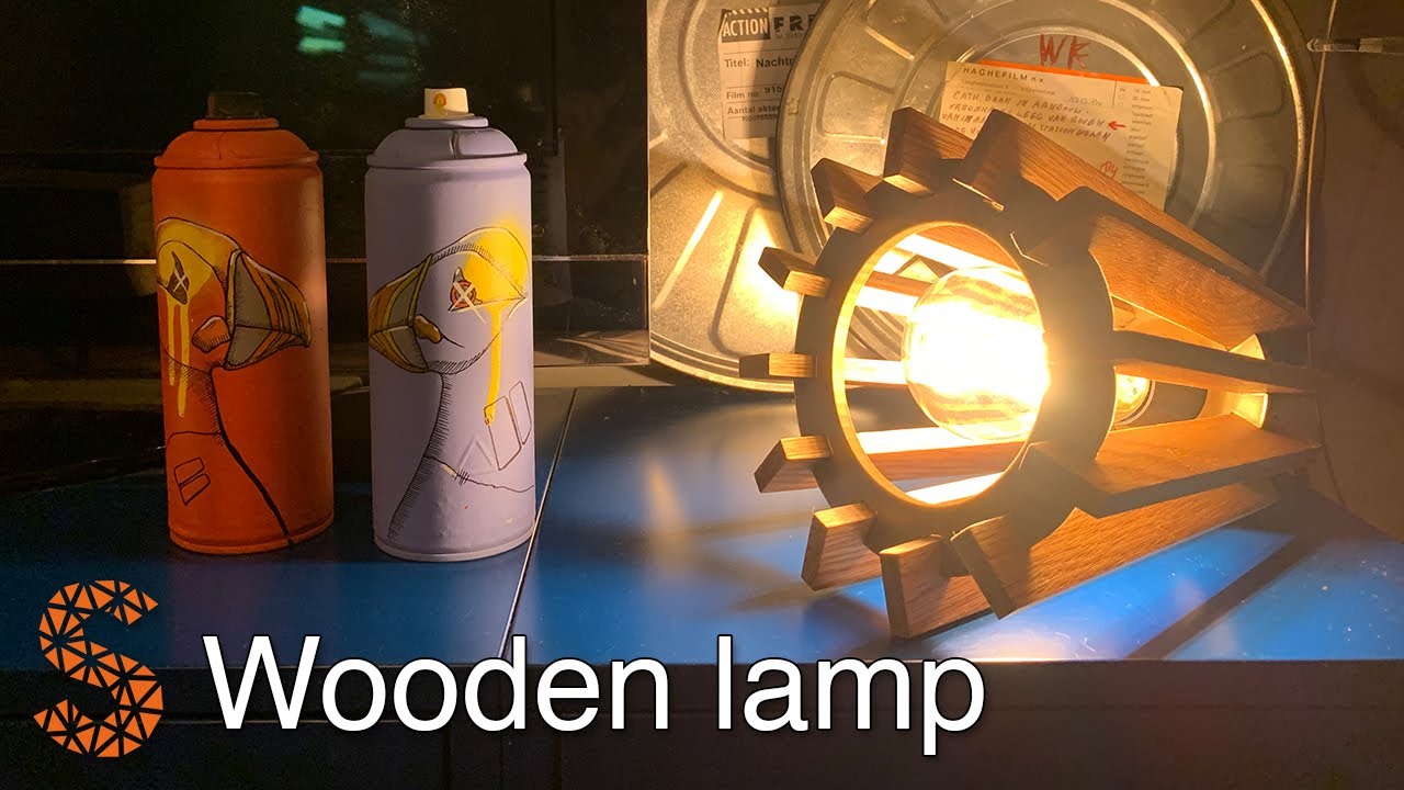 Make a Wooden Desk Lamp with Wood and 3D Printing