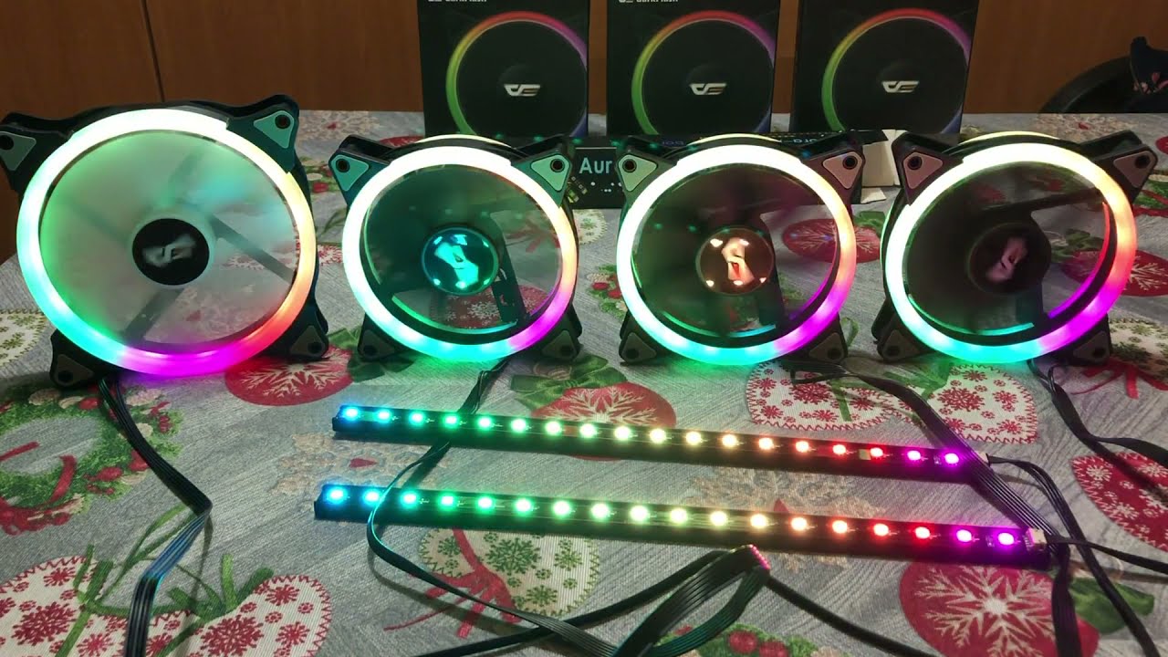 Darkflash DR12 PRO Aura Sync 120mm RGB LED Case Fan