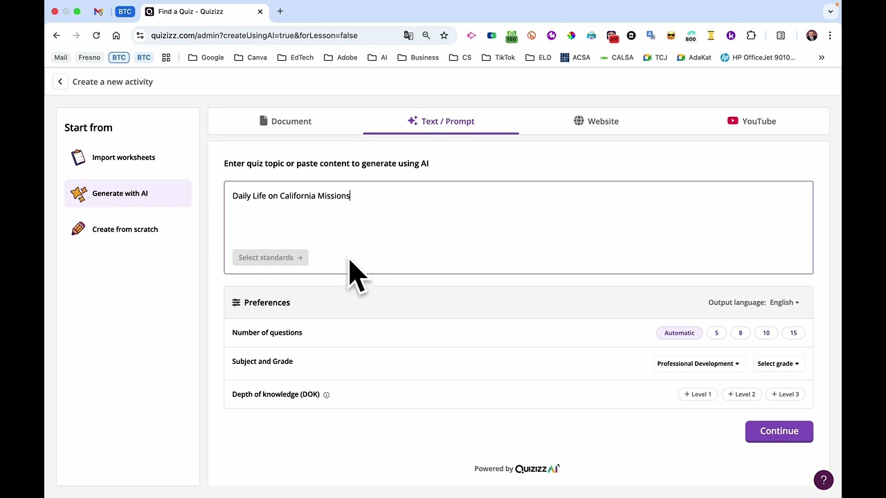 Quizizz Demo