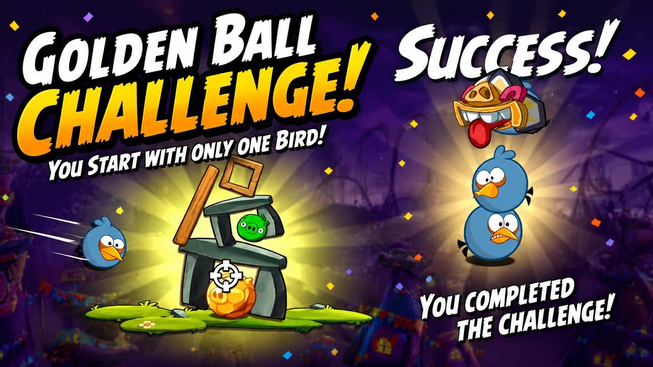 Angry Birds 2 Golden Ball Challenge Today with Blues | No Gems | 19 June 2026 #ab2 