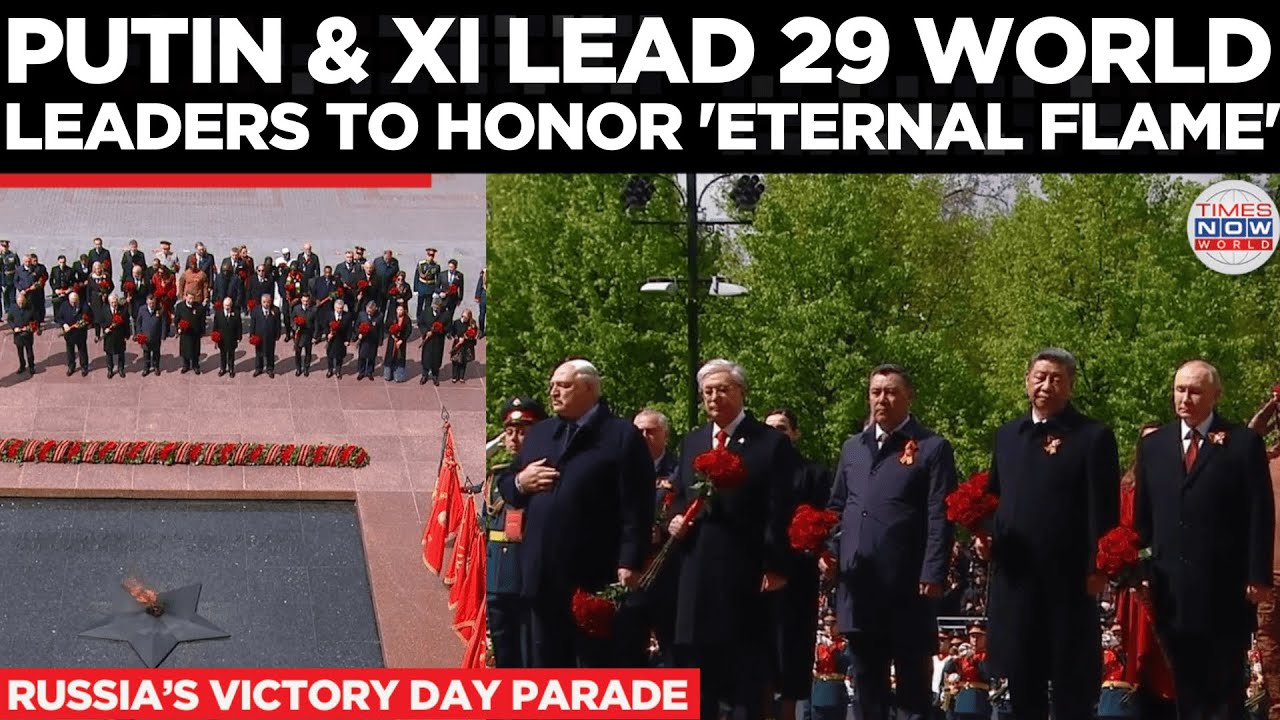 Russia Victory Day Parade 2025: 29 Foreign Leaders Kneel Beside Putin at Eternal Flame | TN World