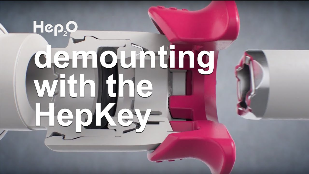 HepKey&trade; Secure Demounting System for Hep2O push-fit plastic plumbing system