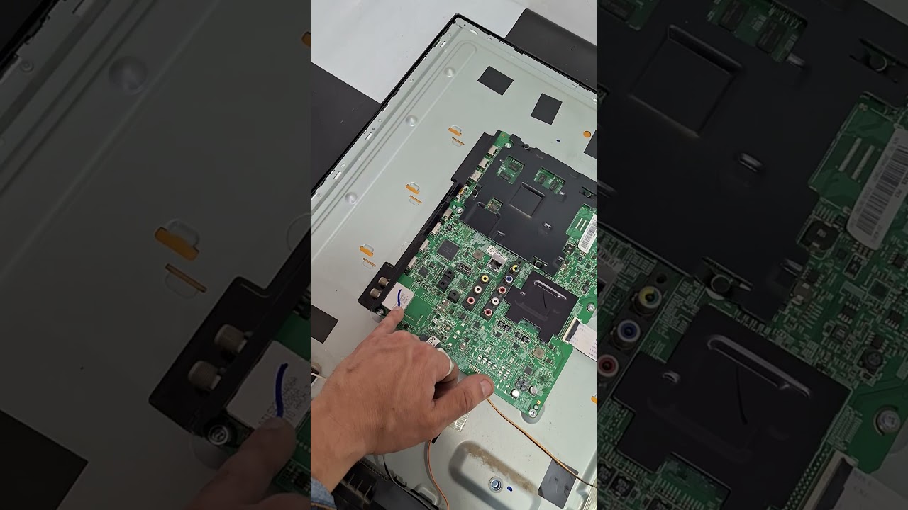 PARTES DE UN TELEVISOR LED POR DENTRO #repair #electronica #tv #technology #shortvideo #shorts