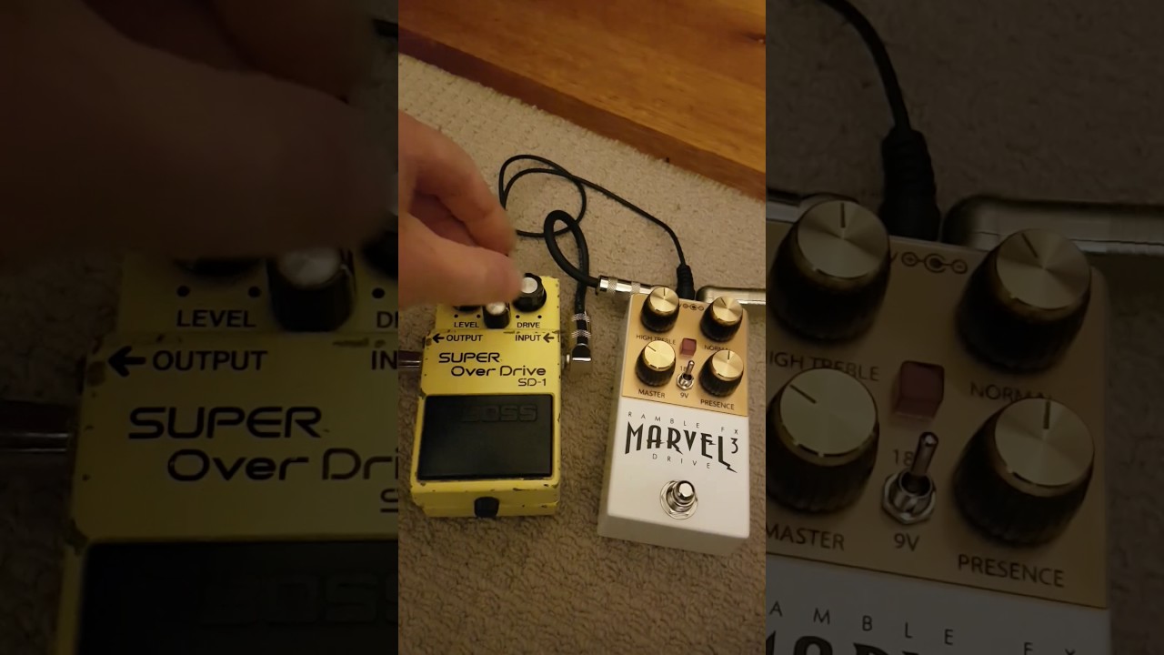 Boss SD-1 Super Overdrive vs Ramble FX Marvel Drive