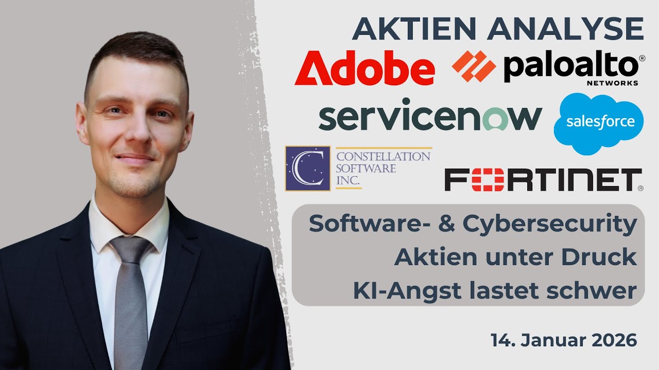 Adobe Aktie, Salesforce Aktie, Fortinet Aktie, Palo Alto Networks Aktie, ServiceNow Aktie, CSU Aktie